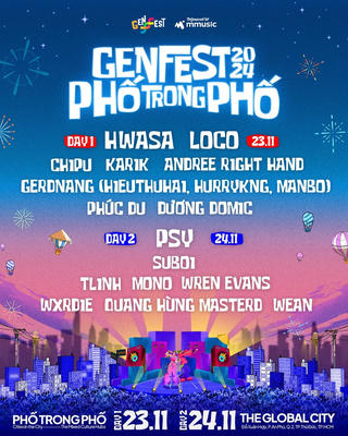 Genfest 2024 trở lại cùng các nghệ sĩ đình đám trong nước và quốc tế