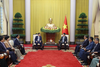 Chủ tịch nước Lương Cường tiếp Đặc phái viên của Tổng thống Hàn Quốc