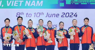 Việt Nam giành huy chương Vàng Giải vô địch Thể dục Aerobic châu Á