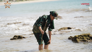 Hoa hậu Thiên Ân kiếm đồ ăn ở hoang đảo, bản lĩnh trải nghiệm 'Thử thách sinh tồn'