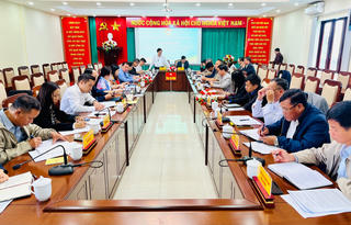 Phó Chủ tịch Nguyễn Hữu Dũng khảo sát việc thực hiện Nghị quyết đối với MTTQ tỉnh Lâm Đồng