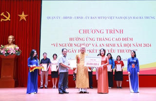 Quận Hai Bà Trưng (Hà Nội): Tiếp nhận hơn 1,121 tỷ đồng ủng hộ Quỹ "Vì người nghèo"