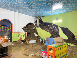 Quảng Nam: Sạt lở làm sập điểm trường Răng Chuỗi