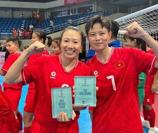Đội tuyển futsal nữ Việt Nam: Vỡ òa với chiến thắng