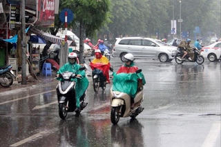 Hình thái thời tiết 10 ngày tới chủ đạo mưa dông