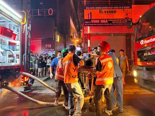 Hà Nội: Cháy lớn ở Trung Kính, nhiều người tử vong