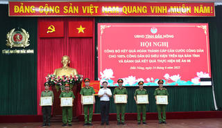 Đắk Nông: Tặng Bằng khen cho nhiều tập thể, cá nhân hoàn thành xuất sắc cấp CCCD