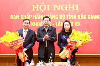 Bắc Giang có hai tân Phó Bí thư Tỉnh ủy