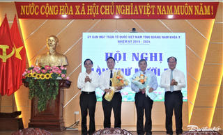 Ông Lê Trí Thanh giữ chức Chủ tịch Ủy ban MTTQ Việt Nam tỉnh Quảng Nam