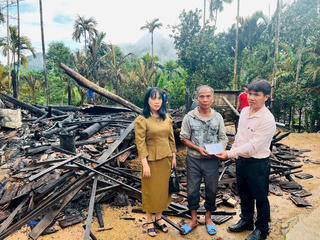 Quảng Ngãi: Cháy nhà dân, thiệt hại gần 400 triệu đồng