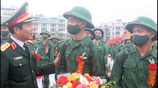 2.036 thanh niên vùng Mỏ lên đường tham gia nghĩa vụ quân sự