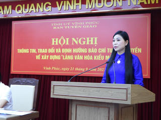 Báo chí tiếp tục đồng hành, lan tỏa xây dựng Làng văn hóa kiểu mẫu tại Vĩnh Phúc