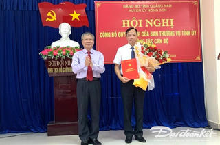 Ông Quảng Văn Ngọc làm Chánh Văn phòng Tỉnh ủy Quảng Nam