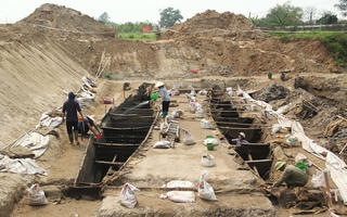 Từ thuyền cổ, kiến nghị mở rộng khai quật toàn bộ sông Dâu