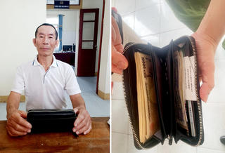 Hà Tĩnh: Cụ ông trả lại số tiền hơn 44 triệu đồng cho người đánh rơi