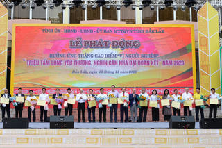 Đắk Lắk kêu gọi 'Triệu tấm lòng yêu thương, xây nghìn căn nhà Đại đoàn kết'