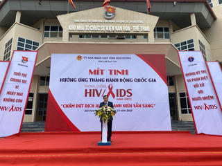 Hải Dương: Hơn 400 đoàn viên tham gia hưởng ứng tháng hành động quốc gia phòng, chống HIV/AIDS
