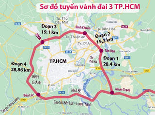 Phê duyệt ranh giải phóng mặt bằng đường vành đai 3 đoạn qua TP HCM
