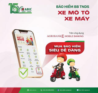 Mua bảo hiểm TNDS bắt buộc mô tô - xe máy trực tuyến trên ứng dụng Agribank E-Mobile banking