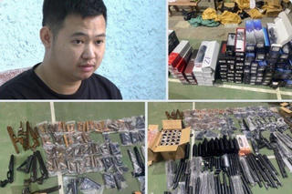 Kho linh kiện chế tạo súng 'khủng' bị triệt phá