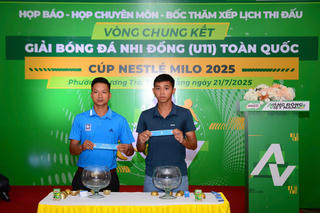 16 đội bóng tham dự vòng chung kết Giải bóng đá Nhi đồng toàn quốc