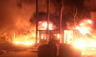 Không có thiệt hại về người trong vụ cháy lớn ở Vĩnh Phúc