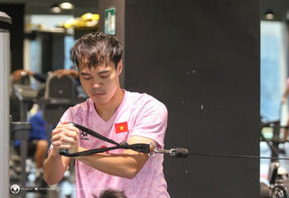 Đội tuyển Việt Nam tích cực tập luyện, quyết giành kết quả tốt trước Iraq