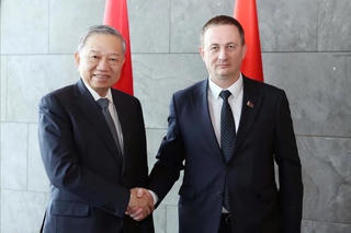 Tổng Bí thư Tô Lâm hội kiến Thủ tướng Belarus Aleksandr Turchin