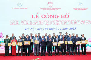 Danh sách 79 công trình, giải pháp được tuyển chọn công bố trong Sách vàng Sáng tạo Việt Nam năm 2023