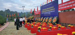 Bình Phước truy điệu, an táng 44 hài cốt liệt sĩ về nơi an nghỉ cuối cùng