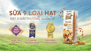 Sữa hạt Vinamilk Super Nut dành cú ‘hat-trick’  giải thưởng quốc tế về sáng tạo, vị ngon và chất lượng từ các tổ chức hàng đầu trên thế giới