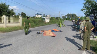 Thái Bình: Vợ tử vong tại chỗ, chồng bị thương nặng sau TNGT