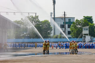 Hà Nội: Diễn tập phòng chống cháy nổ ở các khu công nghiệp