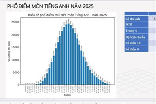 Môn Tiếng Anh thi tốt nghiệp THPT có 'phổ điểm đẹp'