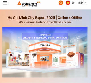 Lần đầu tiên Việt Nam ra mắt triển lãm số toàn cầu Arobid TradeXpo