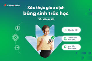 VPBank ra mắt công nghệ xác thực giao dịch bằng khuôn mặt, vân tay