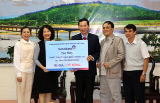 Quảng Ngãi: Tiếp nhận 1,8 tỷ đồng hỗ trợ khắc phục hậu quả thiên tai