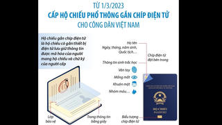 Từ 1/3, cấp Hộ chiếu phổ thông gắn chíp điện tử cho công dân Việt Nam