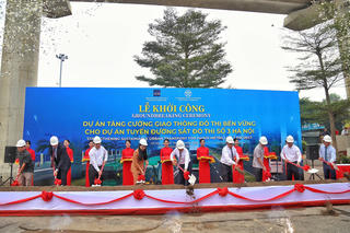 Hà Nội: Khởi công Dự án tăng cường giao thông đô thị bền vững cho tuyến đường sắt đô thị số 3