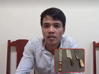 Tạm giữ người đàn ông phi dao vào hai anh em cùng thôn