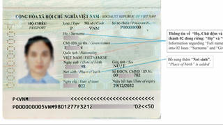 Năm 2023, chính thức triển khai cấp hộ chiếu bổ sung thông tin ‘nơi sinh’