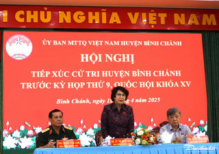 Phó Chủ tịch Tô Thị Bích Châu tiếp thu nhiều kiến nghị của cử tri huyện Bình Chánh, TP Hồ Chí Minh