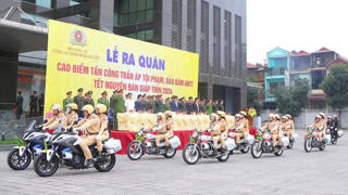 Công an tỉnh Thái Nguyên ra quân cao điểm tấn công, trấn áp tội phạm