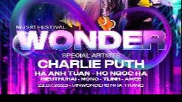 8wonder mở bán vé - công bố dàn sao việt biểu diễn cùng Charlie Puth