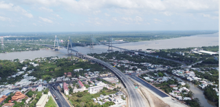 Hạn chế phương tiện lưu thông qua cầu Mỹ Thuận