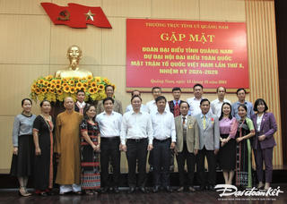 Quảng Nam: Gặp mặt Đoàn đại biểu dự Đại hội đại biểu toàn quốc MTTQ Việt Nam lần thứ X