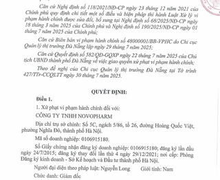 Đà Nẵng: Tước giấy phép, đình chỉ hoạt động chi nhánh một công ty dược