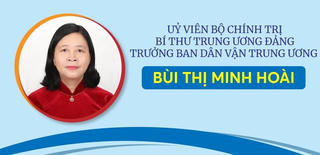 [INFOGRAPHICS] Tiểu sử tân Uỷ viên Bộ Chính trị Bùi Thị Minh Hoài