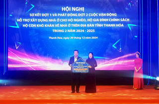 Thanh Hoá: Ủng hộ hơn 172 tỷ đồng để làm nhà cho hộ nghèo