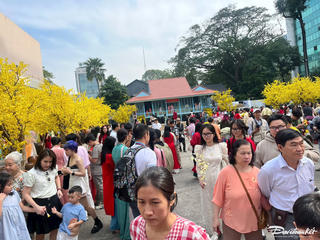 TP HCM: Người dân nô nức chờ đón Giao thừa Tết Ất Tỵ 2025